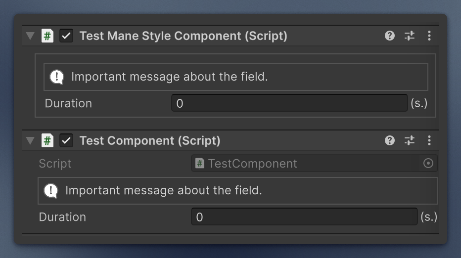 InfoBox and Postfix on the same component