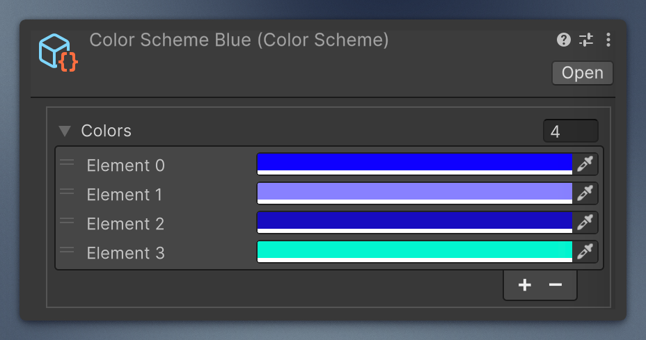 ColorScheme asset screenshot