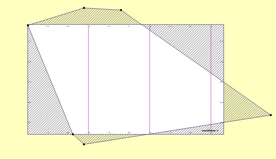 Cut map with polygon