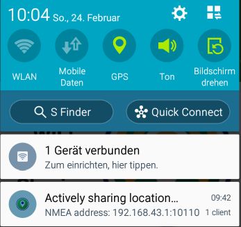 GPS Tether notification