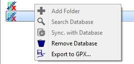 Database menu grayed out