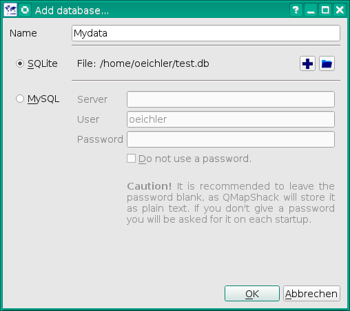 Add SQLite DB