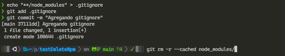 rm node modules