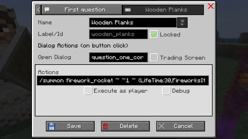 Advanced Dialog Button Editor