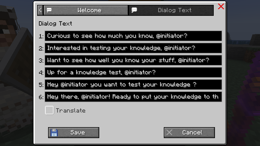 Advanced Dialog Text
