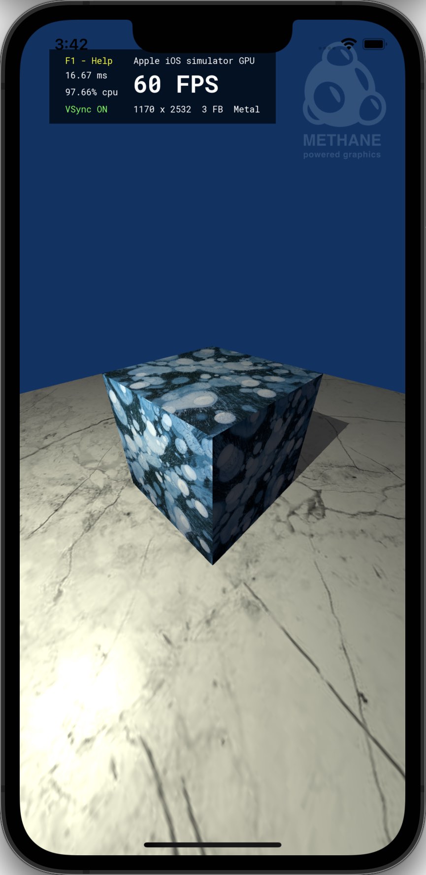 Methane Shadow Cube iOS Metal