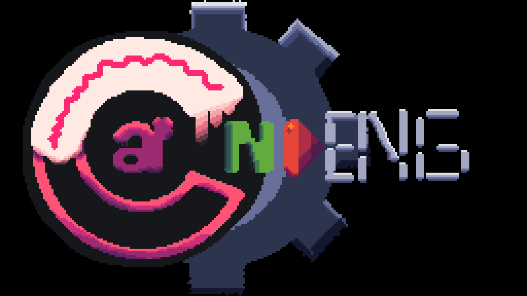 Picture of Candengine. A gear can be seen in the back, with a cream candy cookie on top of it.