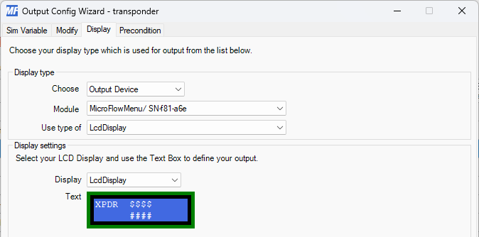 SampleTransponder-output-lcd-display