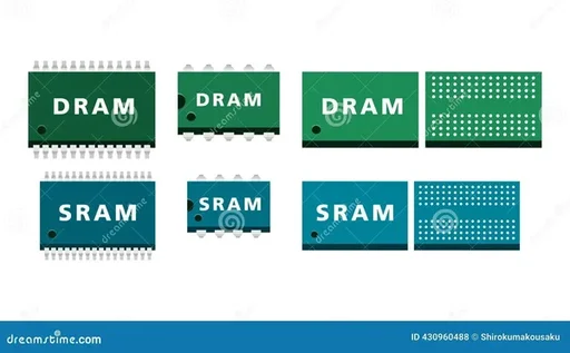 Memoria DRAM y SRAM