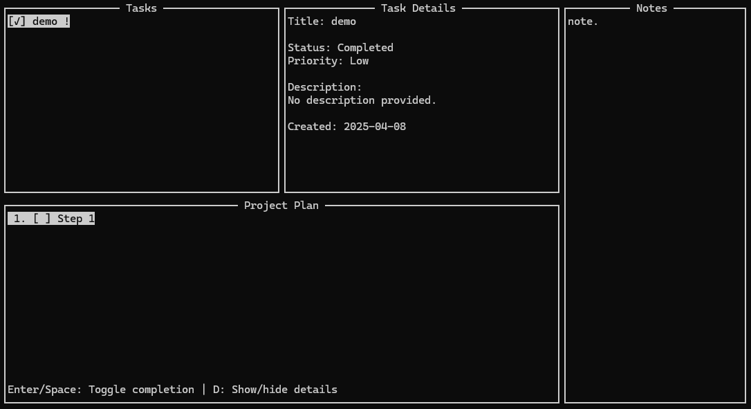 Terminal Task Tracker