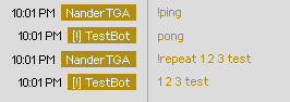 example command usage