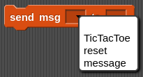 Setting the message type in send msg block