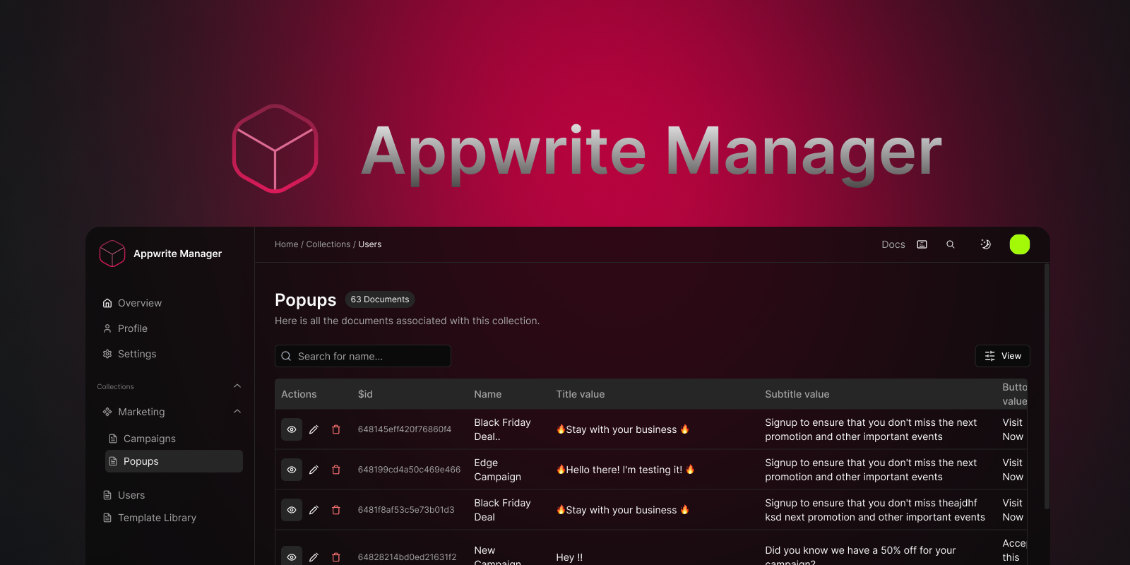 appwrite-manager