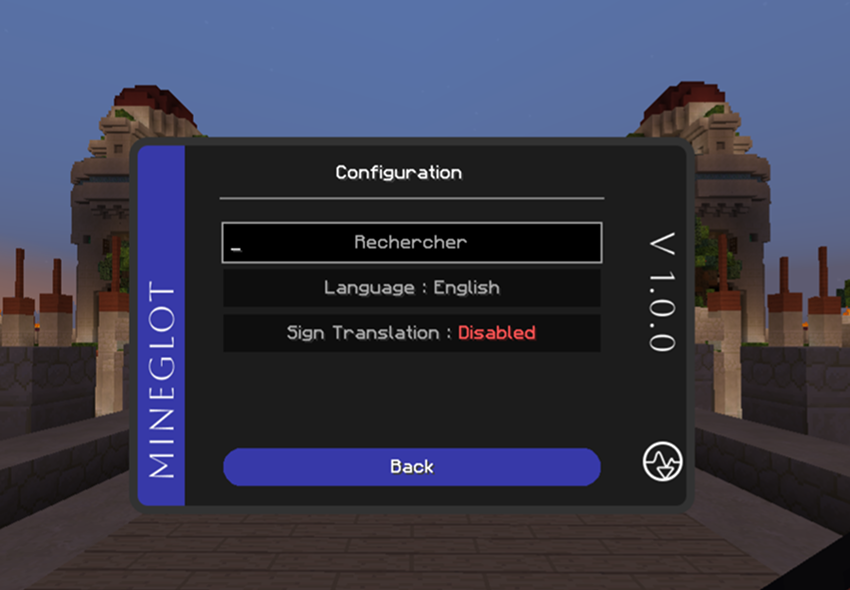 MineGlot configuration