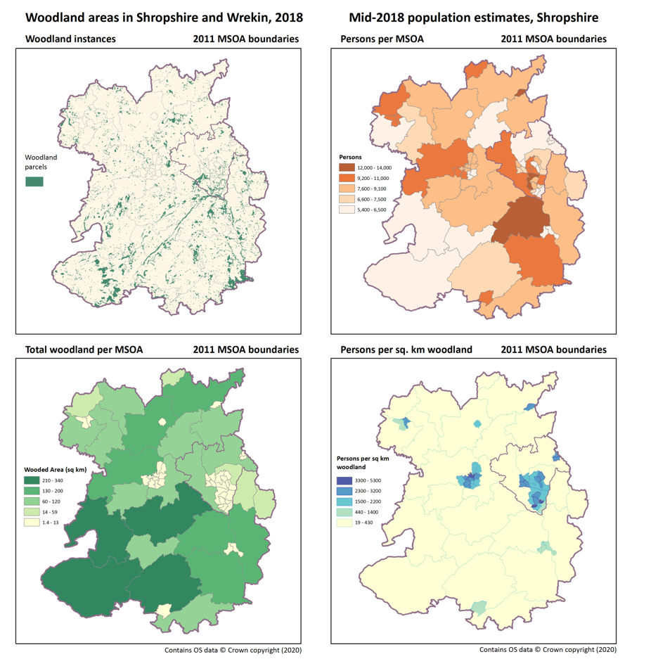 Examples of mapping normalised data.