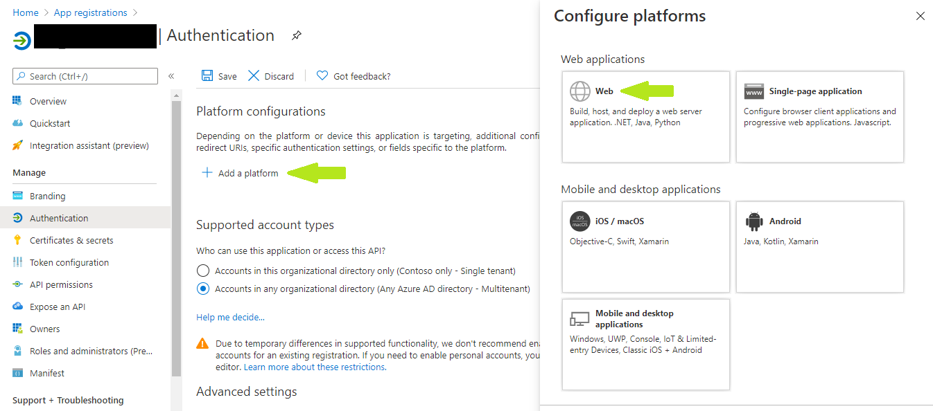 Adding Redirect URI1