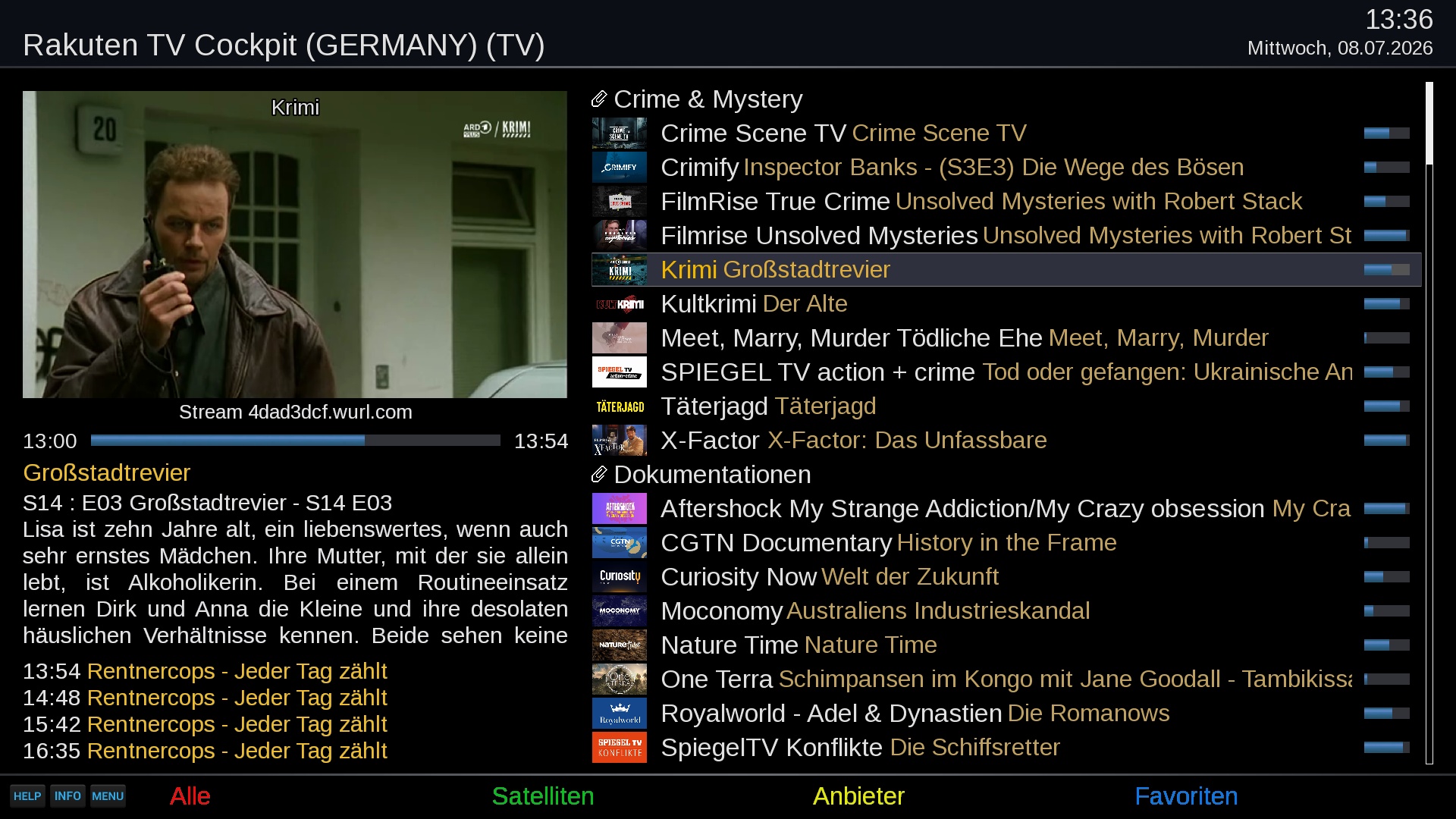 Channel browser
