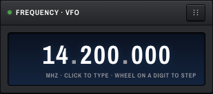 Frequency · VFO panel