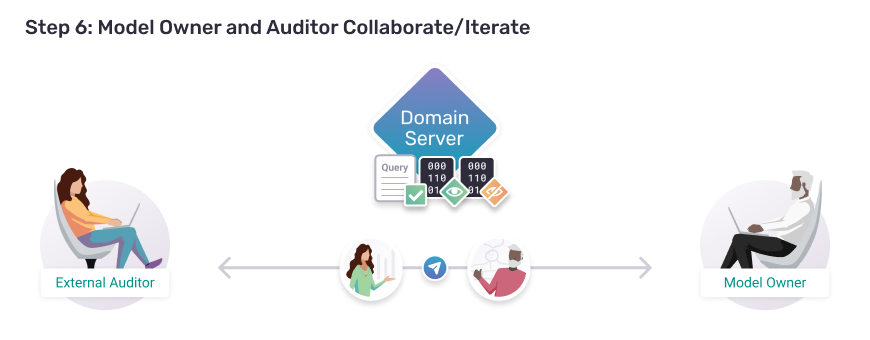 Image of an external auditor and model owner collaborating