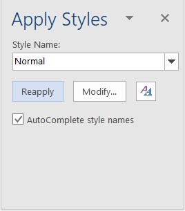 Word Formatvorlagen Ribbon