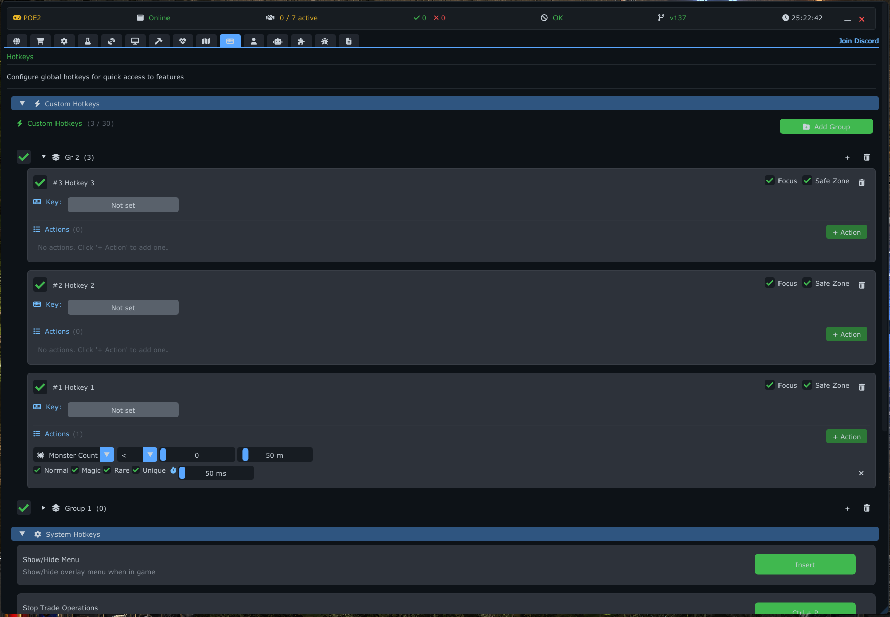 Hotkeys