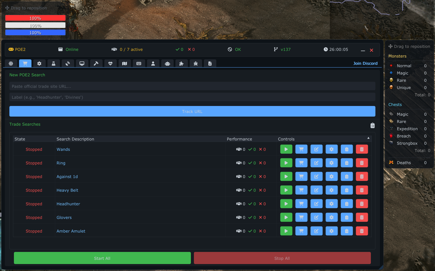 Trade Tab