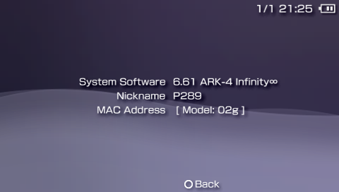 System Settings with Infinity