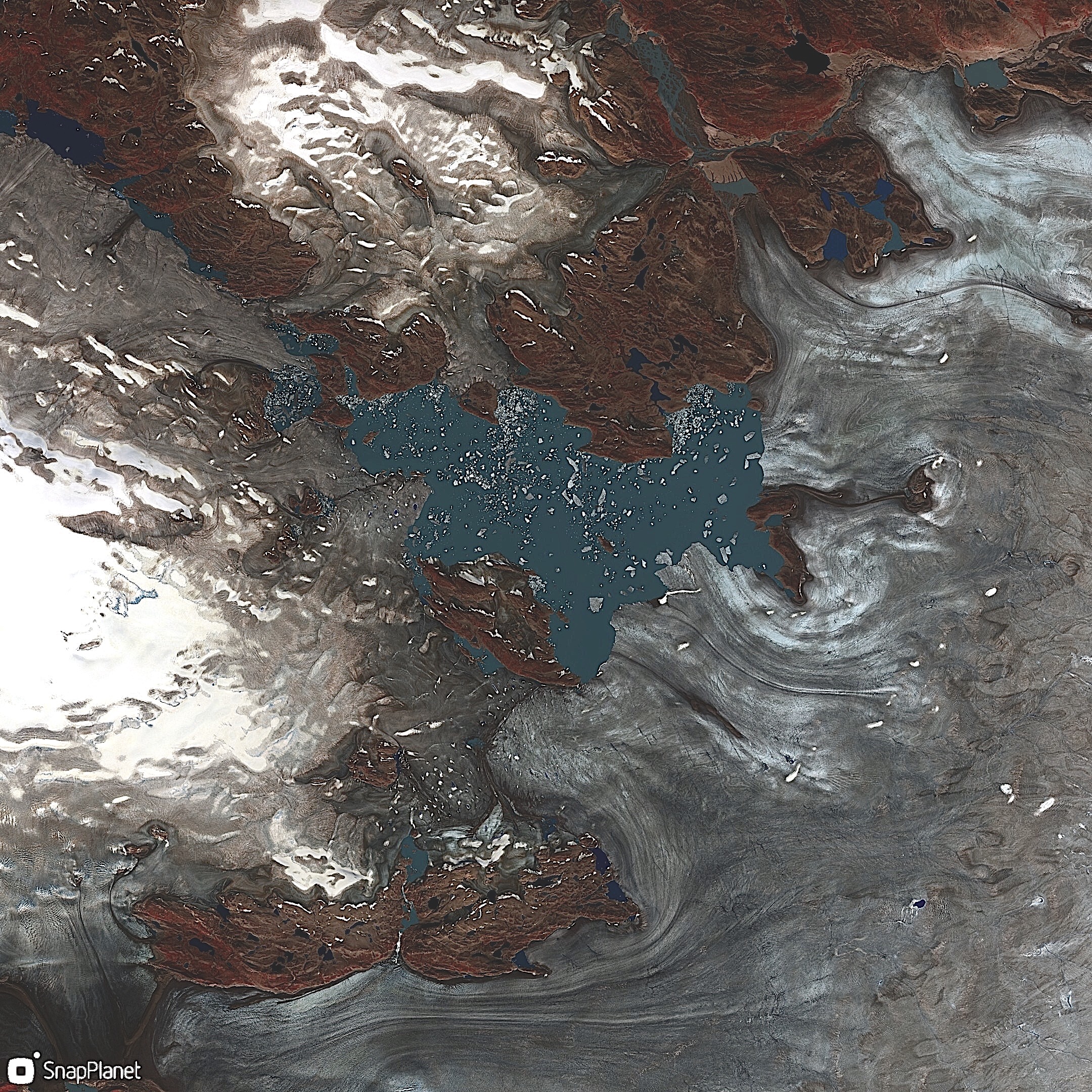 Unnamed ice marginal lake in SW Greenland