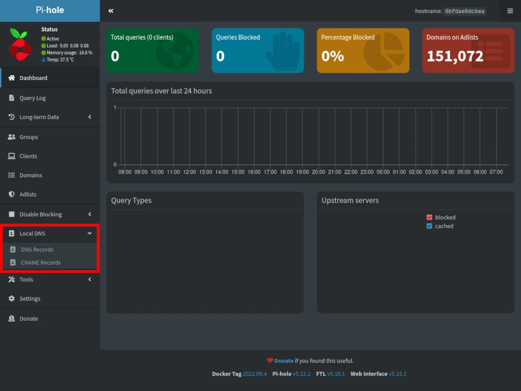 Pi Hole Local DNS
