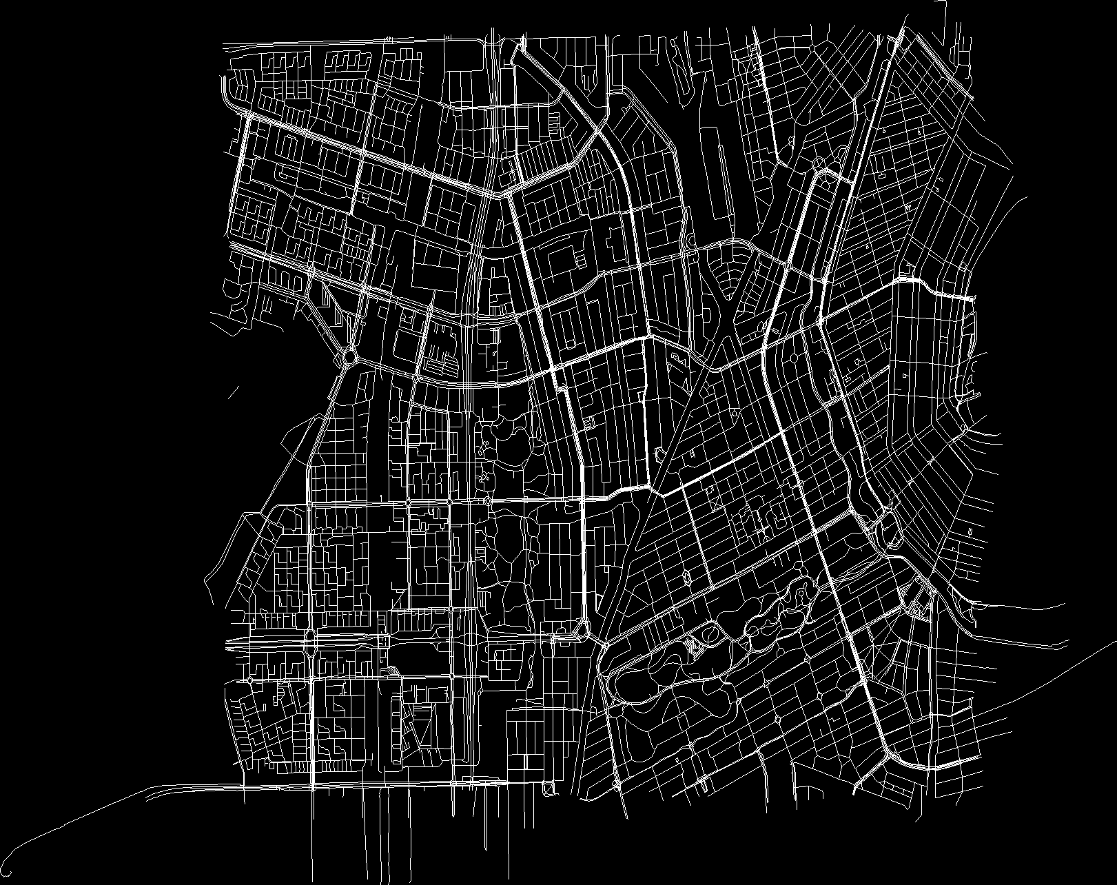 Highways in the city of Amsterdam
