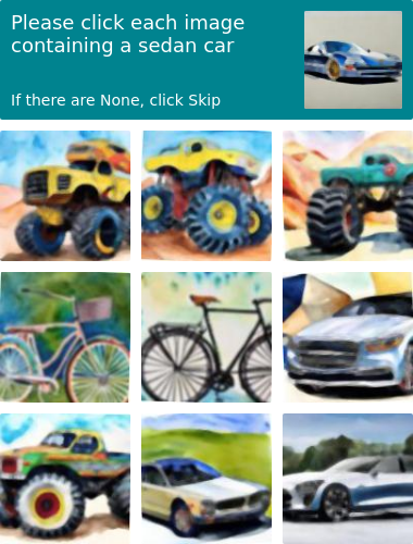 Please click each image containing a sedan car