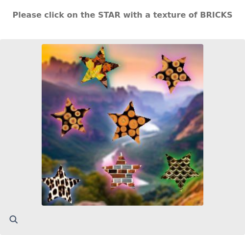 default @ please click on the star with a texture of bricks