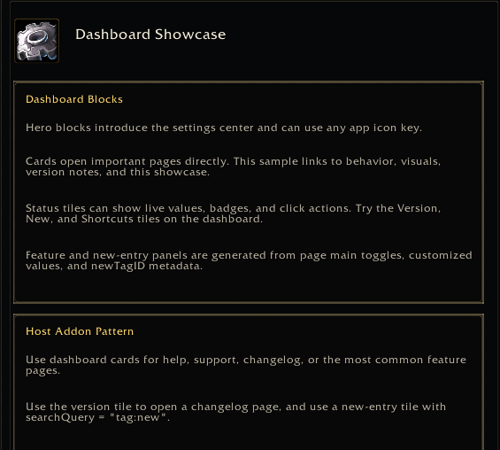 InfoPage dashboard showcase example