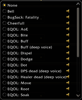 SoundDropdown menu example