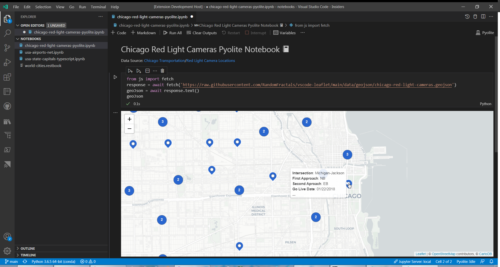 Chicago Red Light Cameras Pyolite Notebook 📓