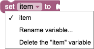 Variables · RaspberryPiFoundation/blockly Wiki · GitHub