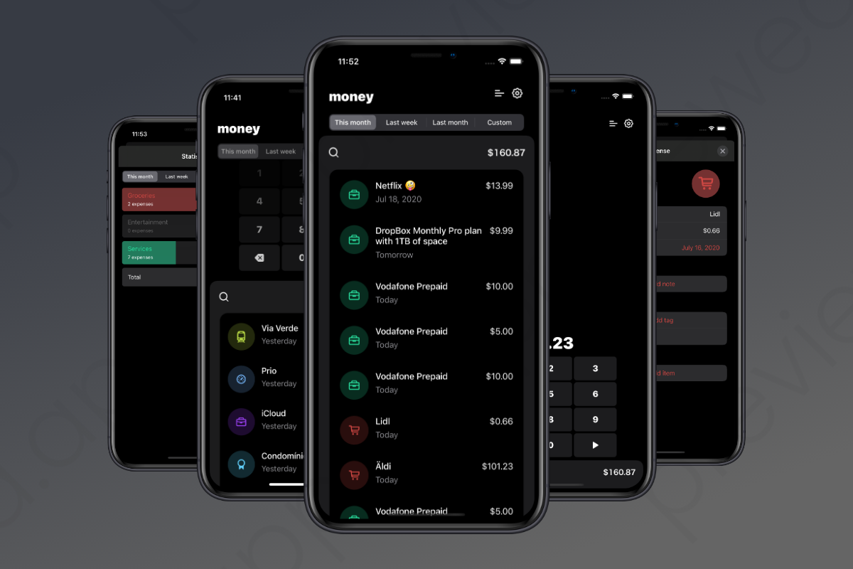Money - income & expense tracker iOS app source code - 1