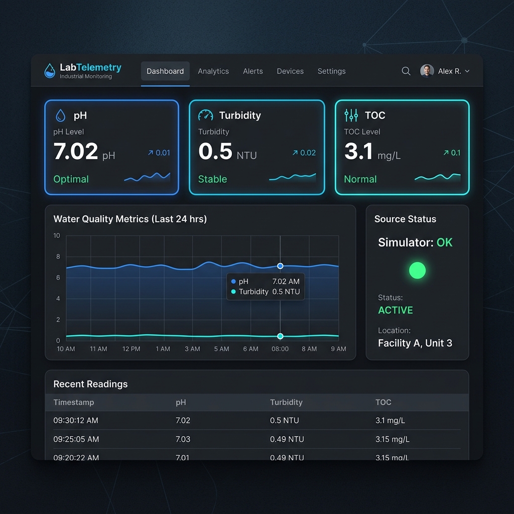 Dashboard LabTelemetry
