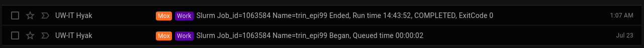 Screencap of Trinity EPI99 runtime on Mox