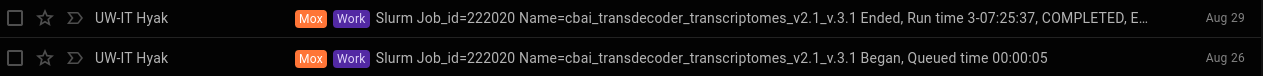 combined transdecoder runtimes for v2.1 and v3.1 transcriptomes
