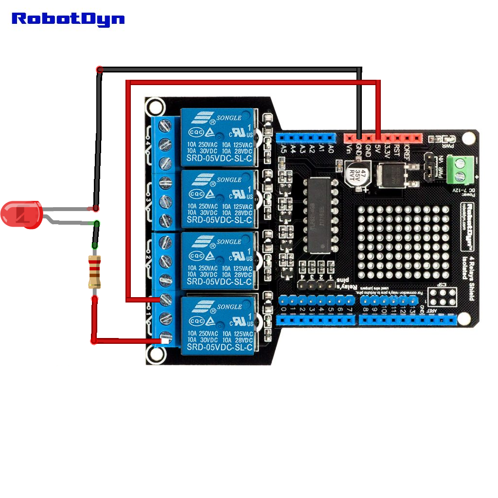 Robotdyn Relay Shield with LED