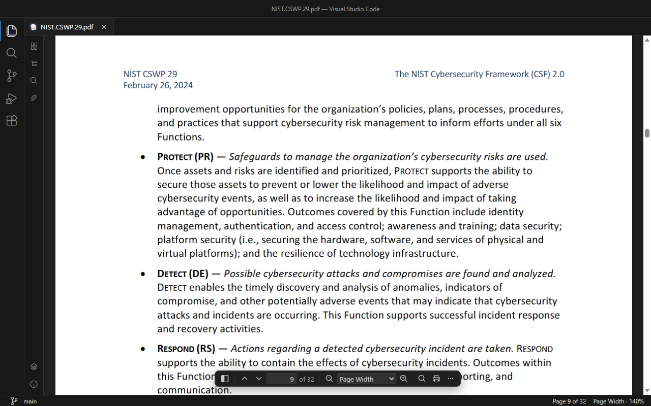 Focus mode: the floating toolbar at the bottom of the page