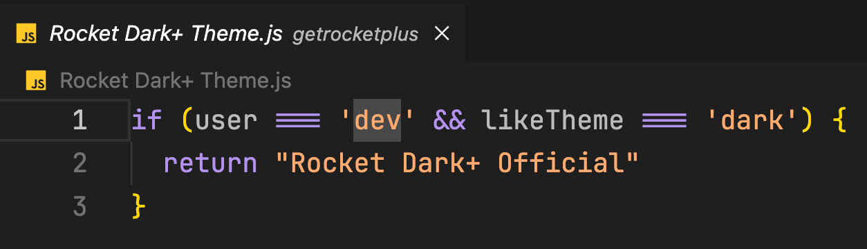 If Rocket Dark+ Official