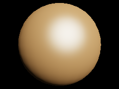 ACES tone mapping holds a bright sphere as exposure rises
