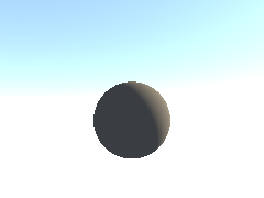 A daylight sky, with the sun crossing above a sphere