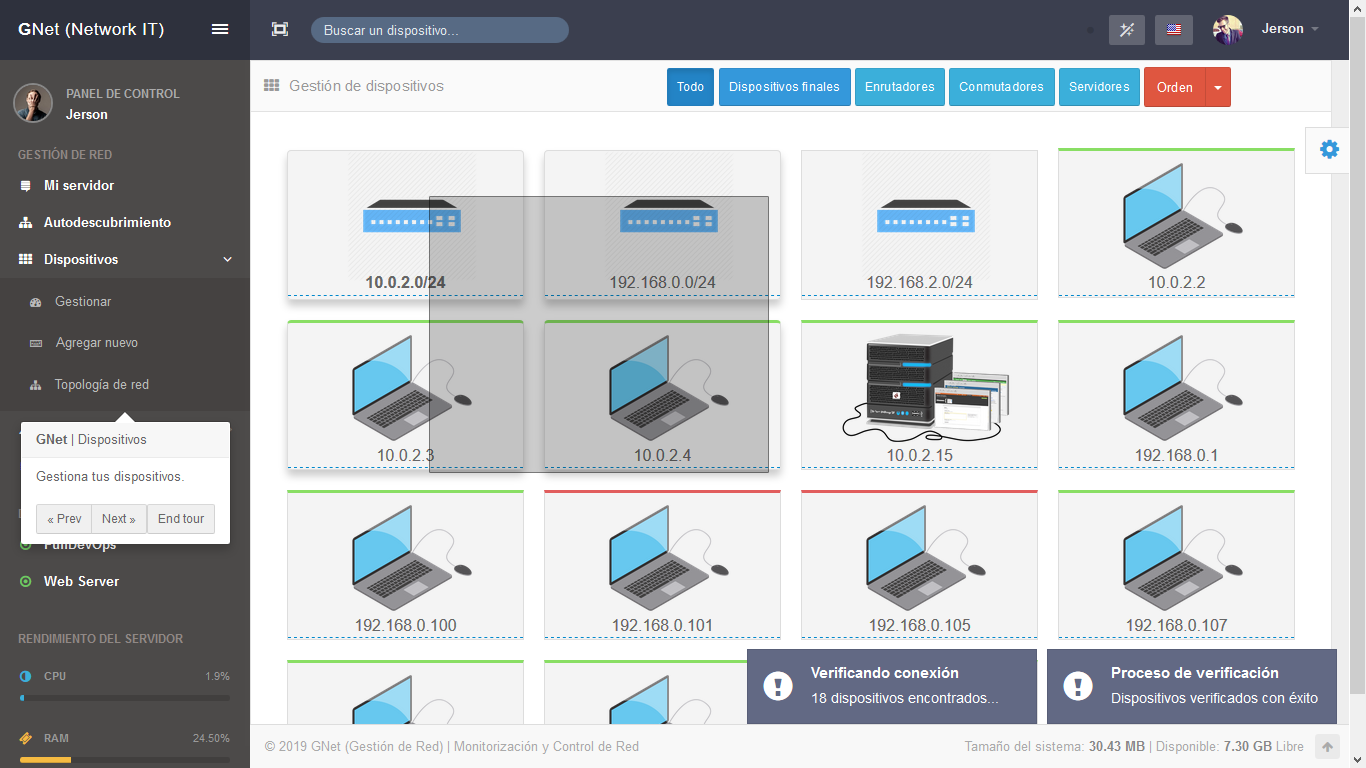 GNet - Gestión de dispositivos.PNG