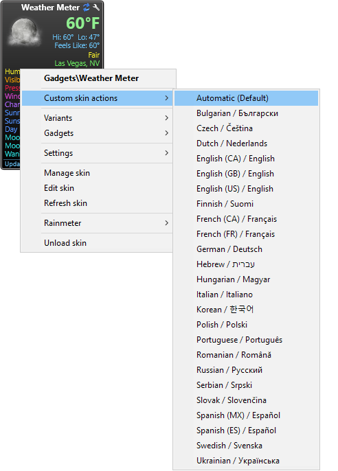 Weather Meter