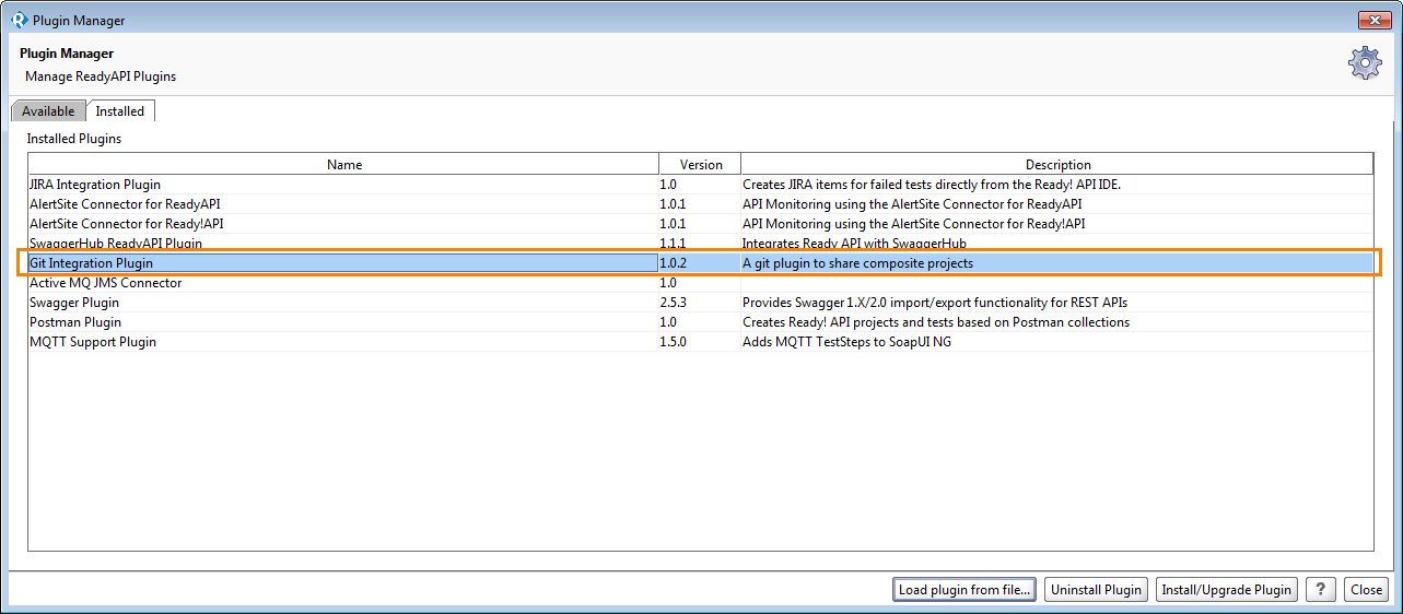 The JIRA Integration Plugin in the Plugin Manager dialog