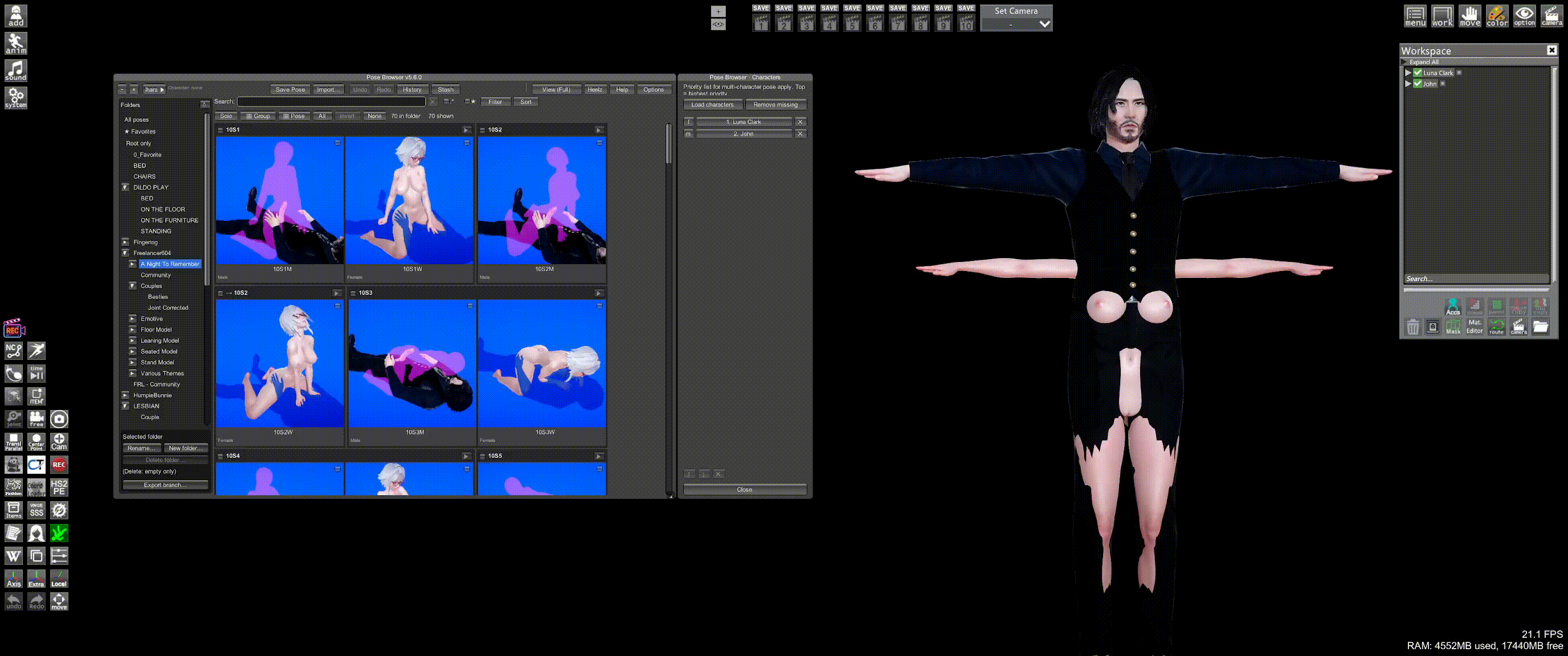 Apply to characters on a pose group