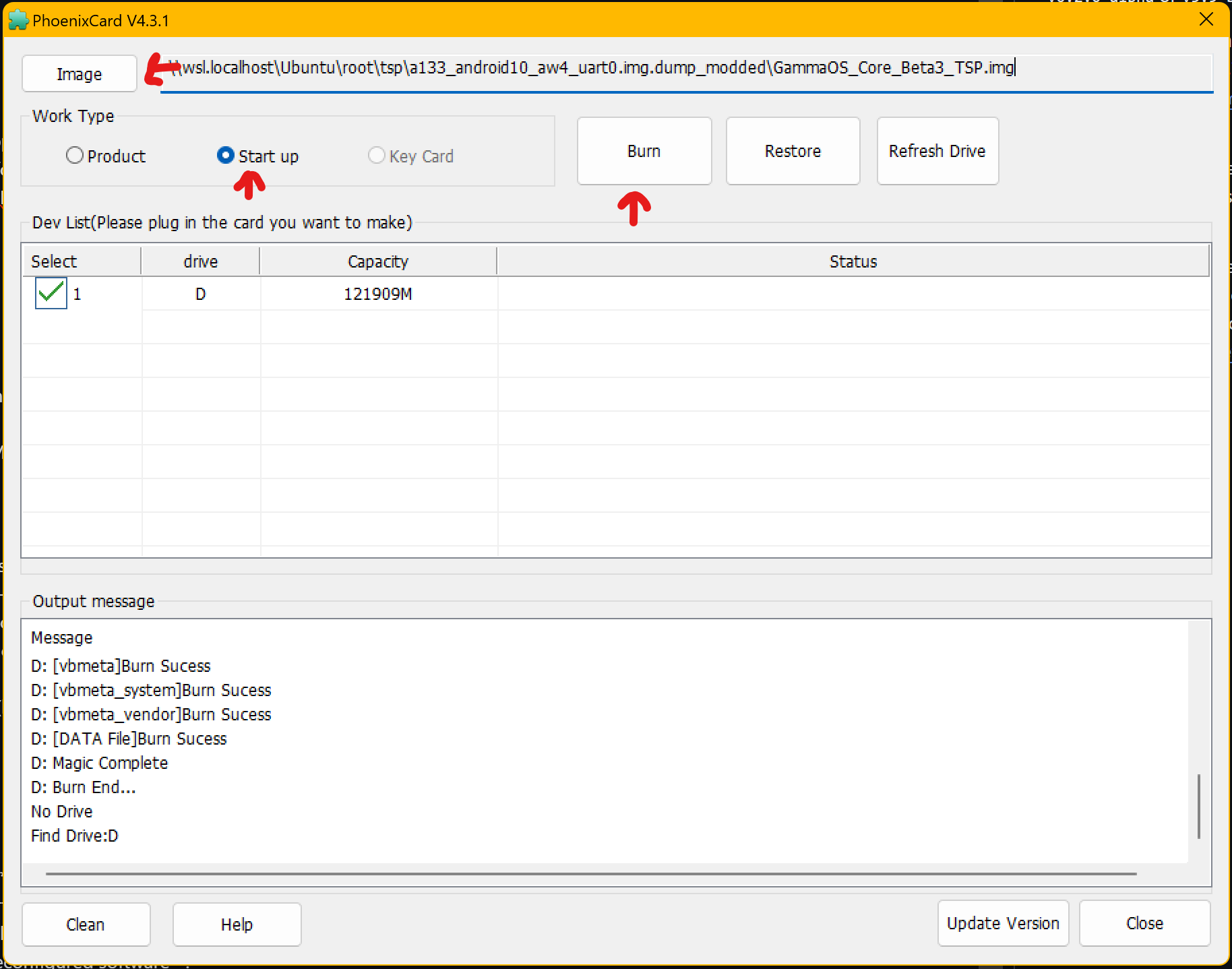PhoenixCard settings